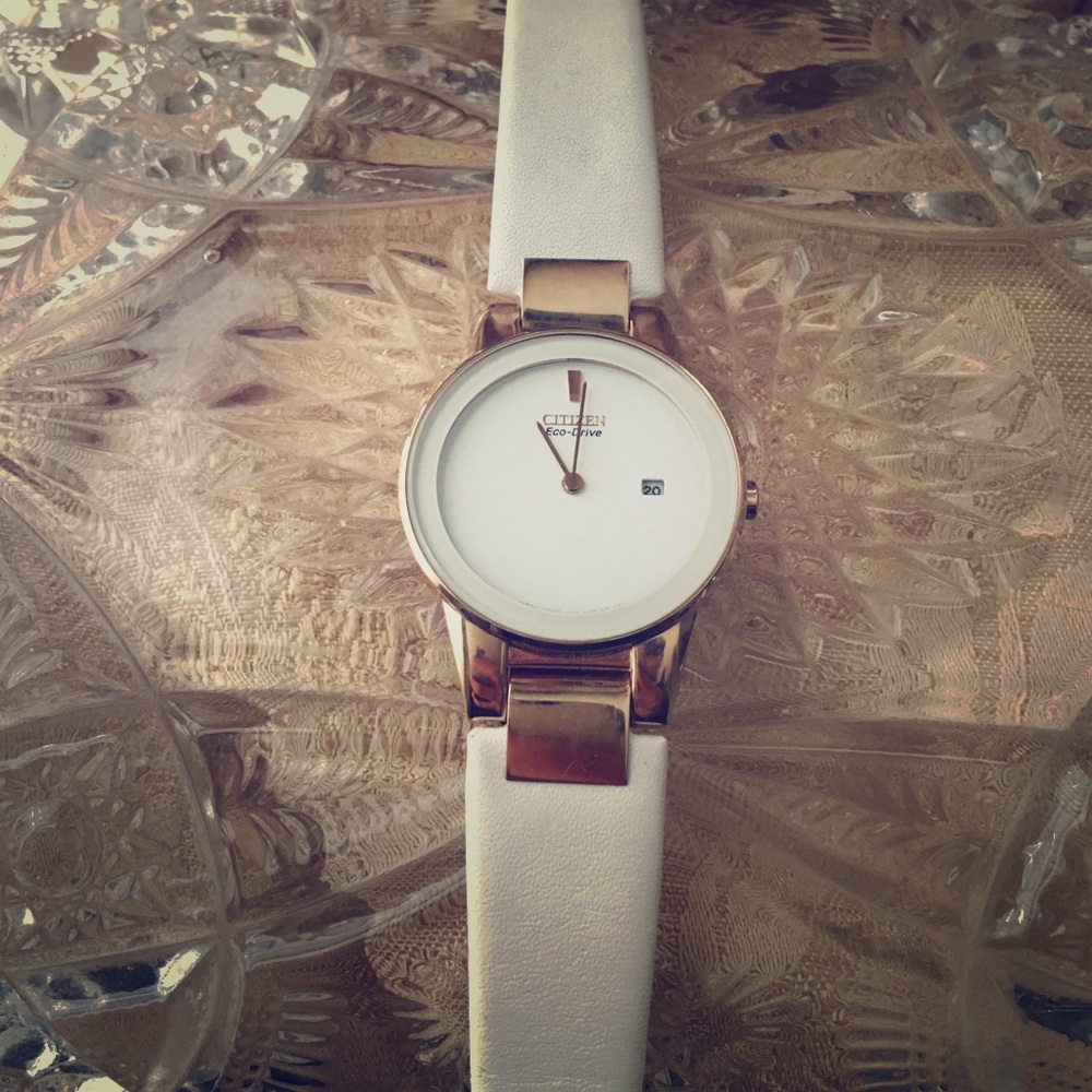 Women’s Rose Gold and White Citizen Watch